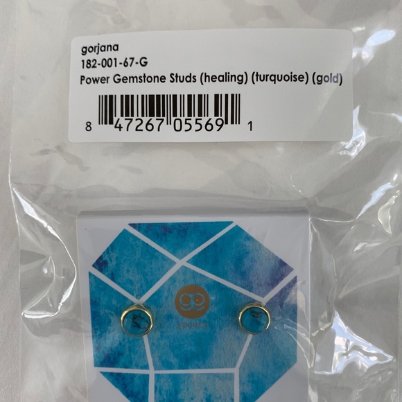 Gorjana Power Gemstone Studs - Turquoise/Healing - Picture 5 of 6